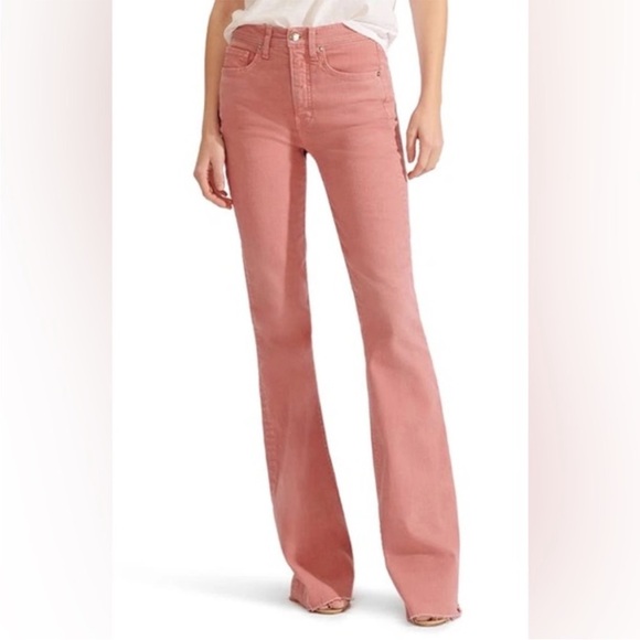 Veronica Beard Beverly Pink Skinny Flare High Rise Jeans - Picture 1 of 8